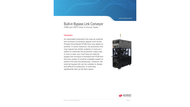 Bypass Link Conveyor Built-in i7090 and i3070 In-Circuit Inline Tester